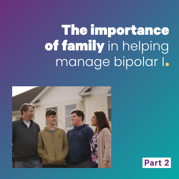 Video: Alec shares his VRAYLAR (cariprazine) story and the importance of family in helping him manage his bipolar I disorder.