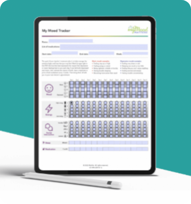 Mood tracker downloadable PDF.