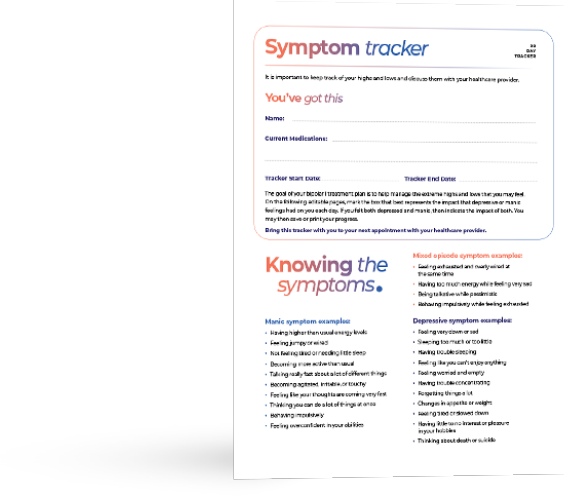 Symptom Tracker downloadable PDF.